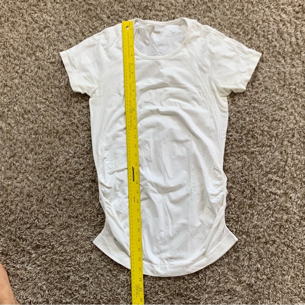 Athleta white workout stretchy  top size M - Picture 7 of 9